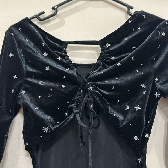 NWT Wild Fable black velvet bodysuit- small - Picture 6 of 7